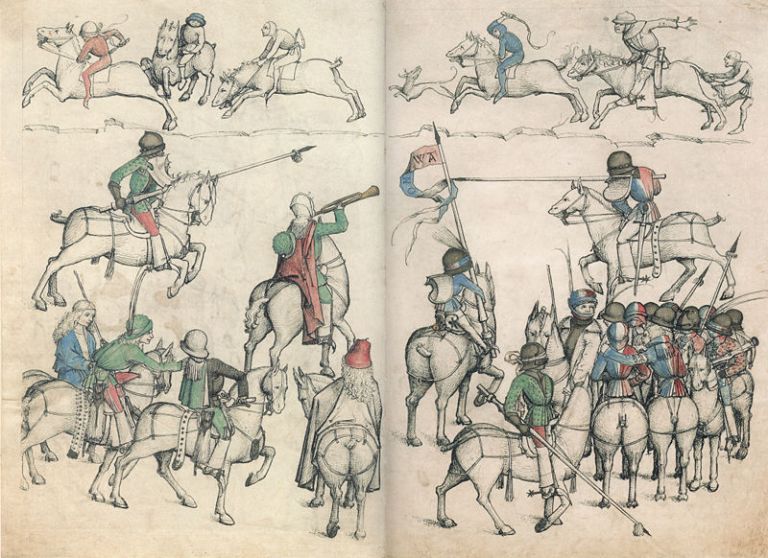 800px-Hausbuch_Wolfegg_21v_22r_Scharfrennen