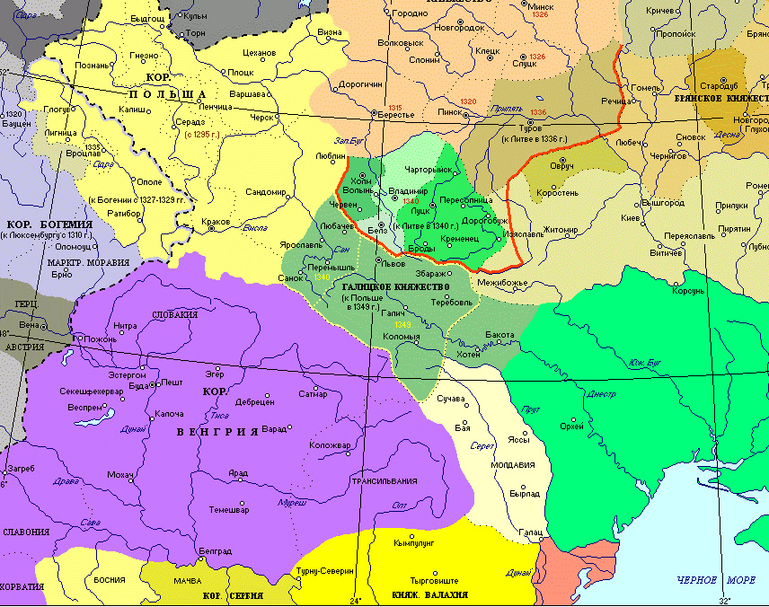 цн-сх європа в еершій пол 14 ст
