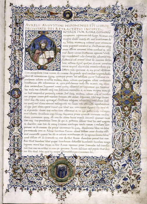 Манускрипт «О граде Божьем», ок. 1470 года